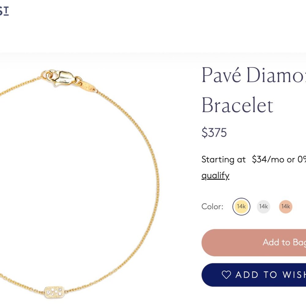 Pave Diamond Station Bracelet from Greenwich St Jewelers